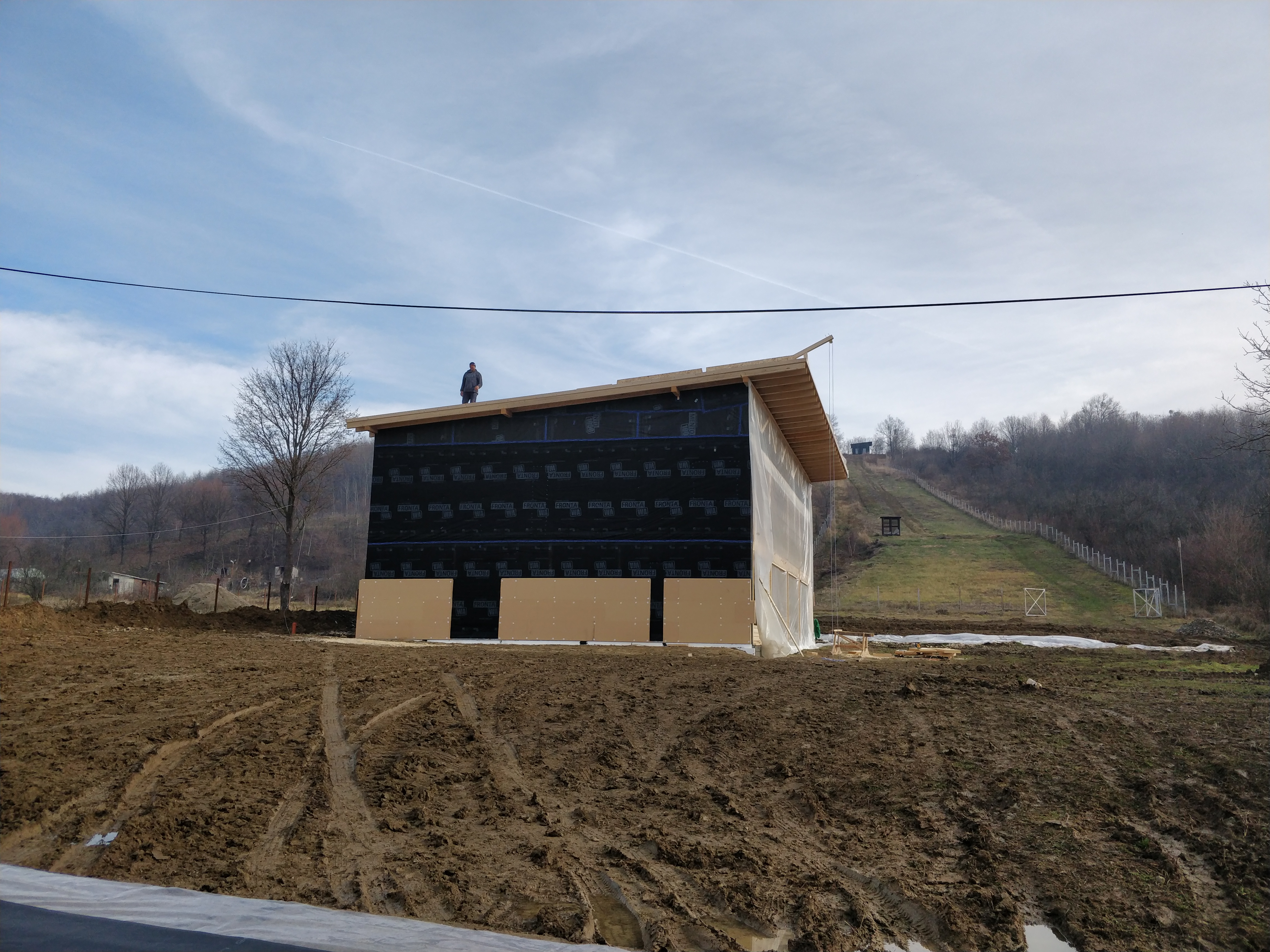 Hidroizolație acoperis casa noua de lemn Targoviste